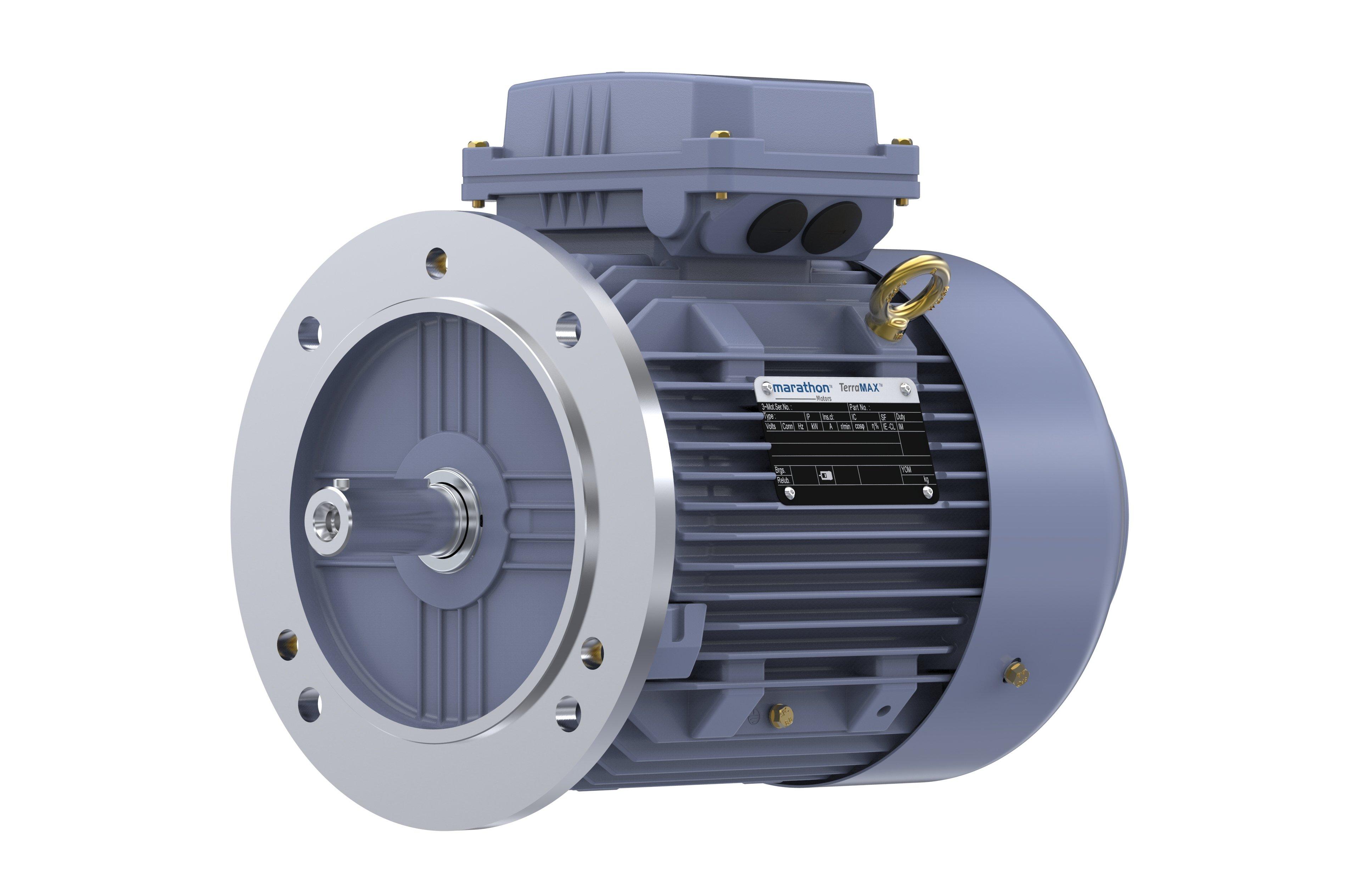Marathon, Cast Iron Motor, 0.75 kW, 3 Ph, 50 Hz, 50 Hz, 415 V, 1000 RPM, 90S Frame, TEFC Marathon, Cast Iron Motor, 0.75 kW, 3 Ph, 50 Hz, 50 Hz, 415 V, 1000 RPM, 90S Frame, TEFC