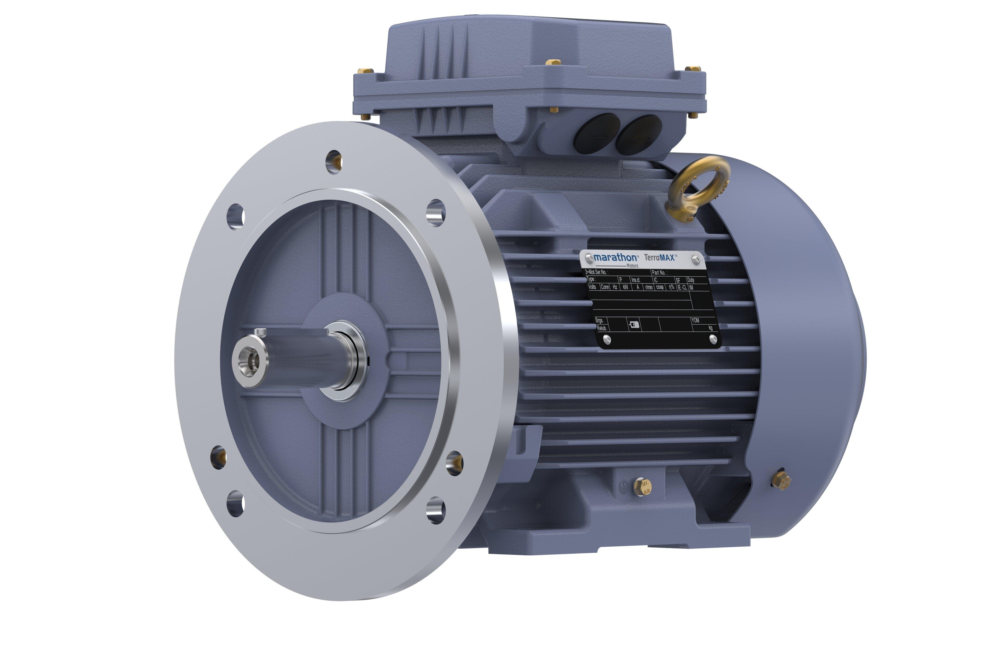 Marathon, Cast Iron Motor, 0.75 kW, 3 Ph, 50 Hz, 50 Hz, 415 V, 1000 RPM, 90S Frame, TEFC Marathon, Cast Iron Motor, 0.75 kW, 3 Ph, 50 Hz, 50 Hz, 415 V, 1000 RPM, 90S Frame, TEFC